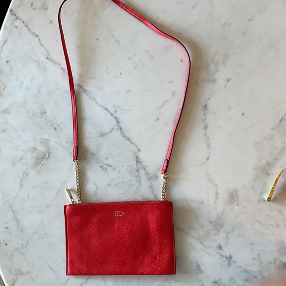 Vince Camuto Red Zipper Crossbody Purse - Picture 3 of 9